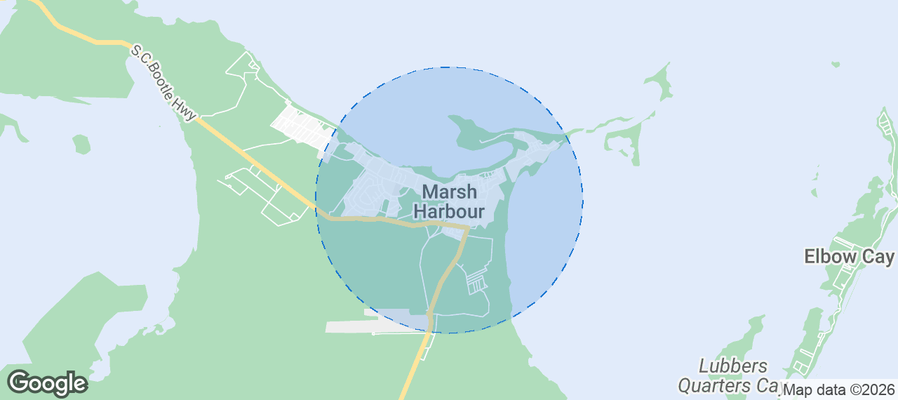 Marsh Harbour Airbnb map